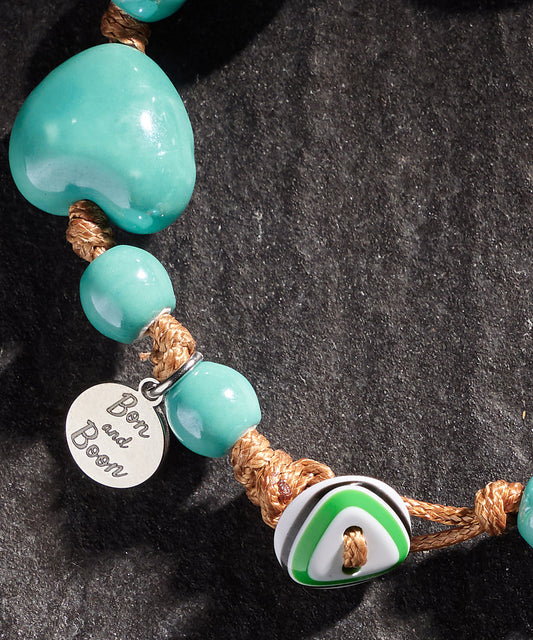 cuore grande verde acqua