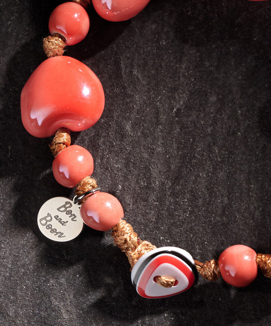 cuore grande rosa corallo