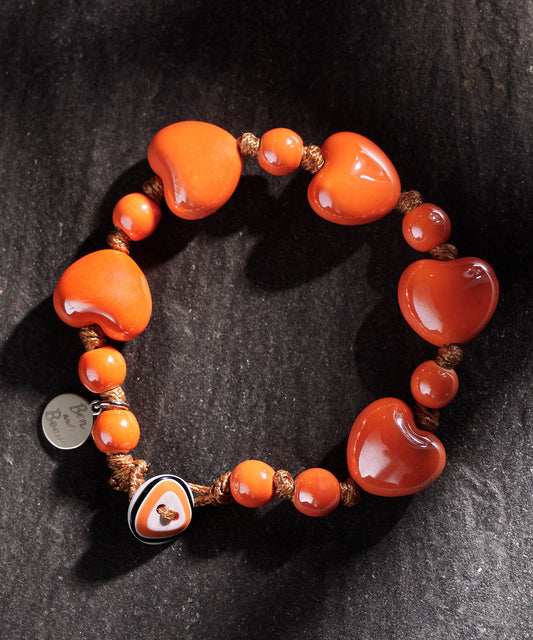 cuore grande arancione