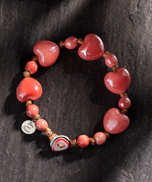 cuore grande rosa corallo