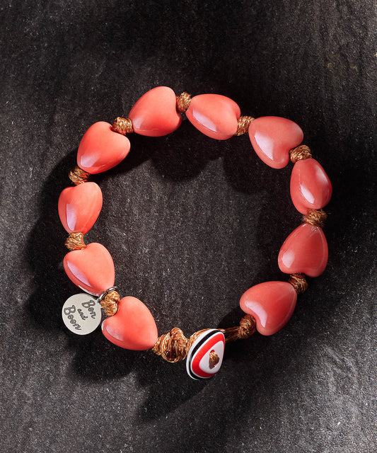 cuore piccolo rosa corallo