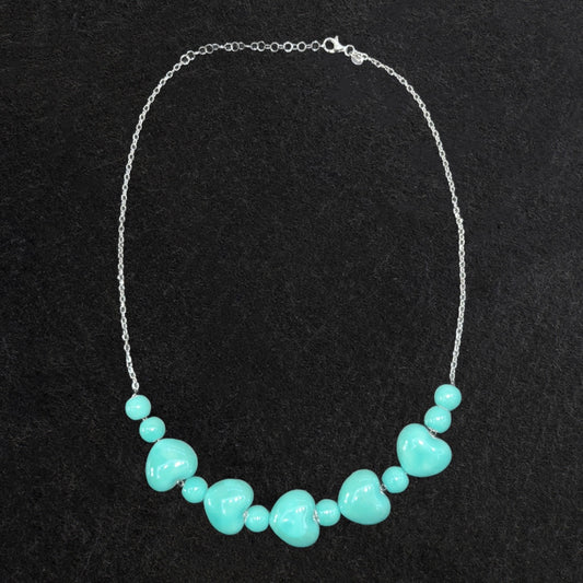 Collana verde acqua