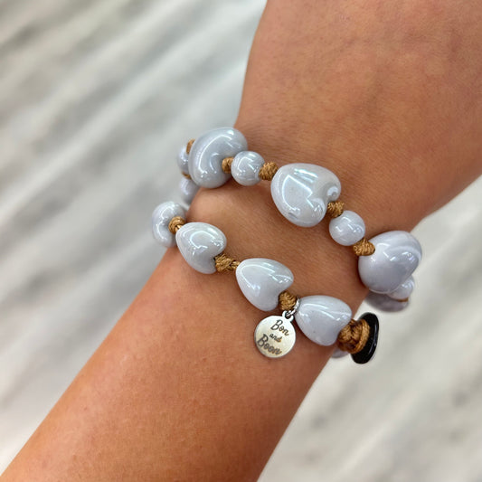 Cuore grande grigio chiaro