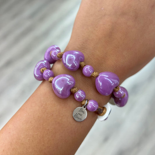 Cuore grande violetto