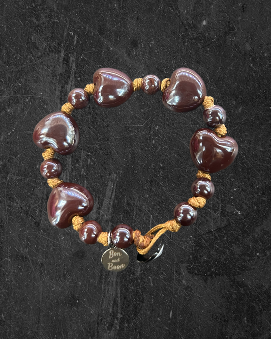 Cuore grande marrone cioccolato