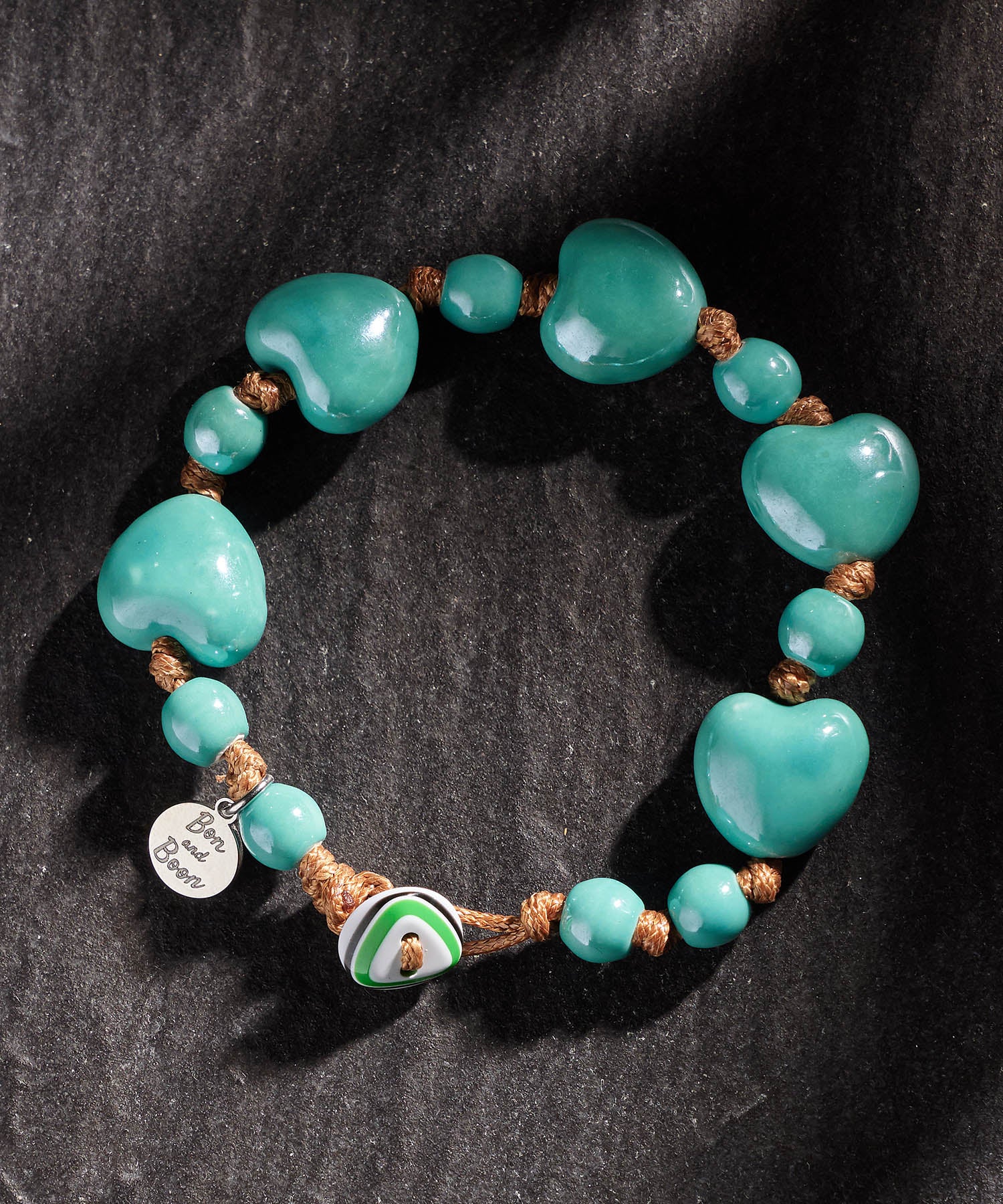 cuore grande verde acqua